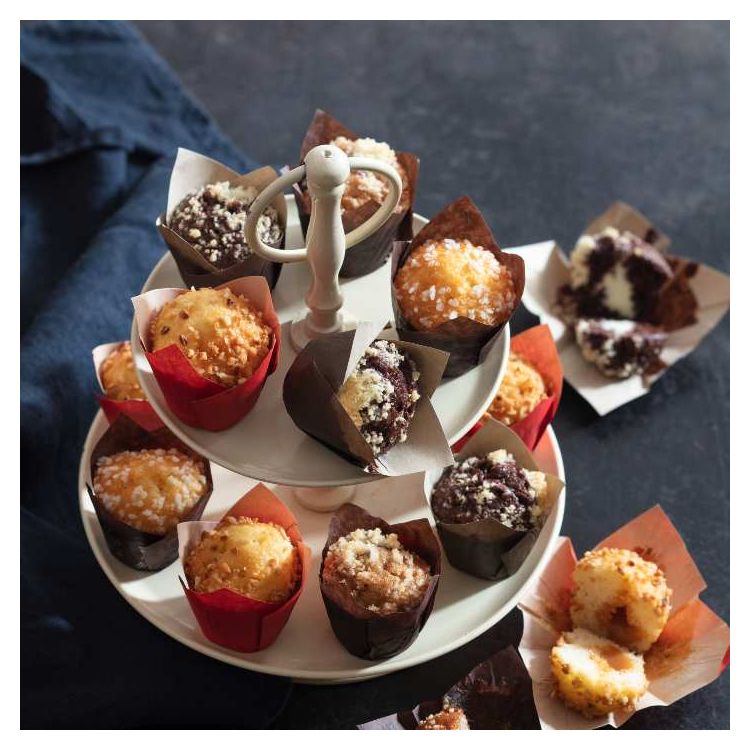 Mini Muffin Tulipano farcito all'albicocca
