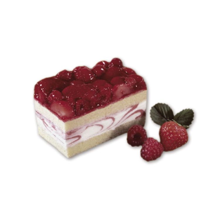 Erdbeer-Himbeer-Joghurt-Schnitte