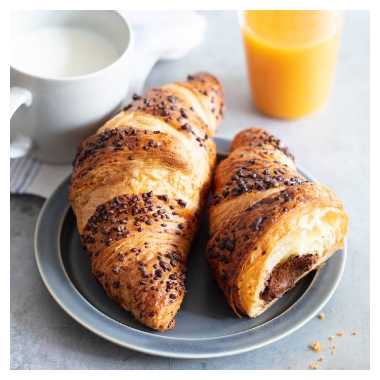 Croissant chocolate y avellana topping chocolate