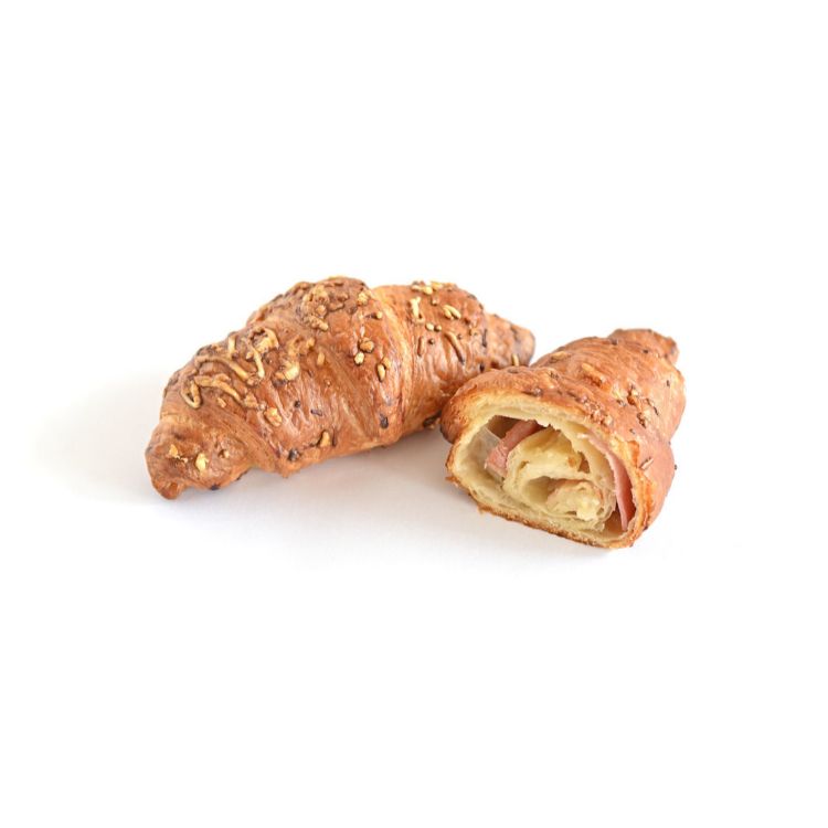 Croissant ham-kaas plak ham