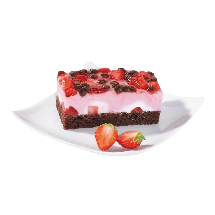 Tranche aux fraises vegan