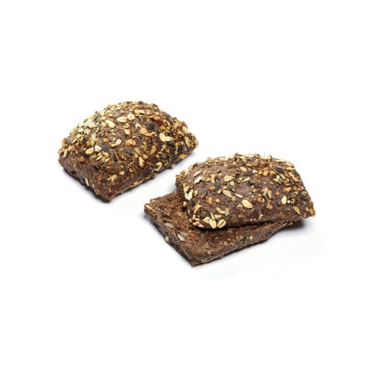 Schwarzbrot-Brötchen