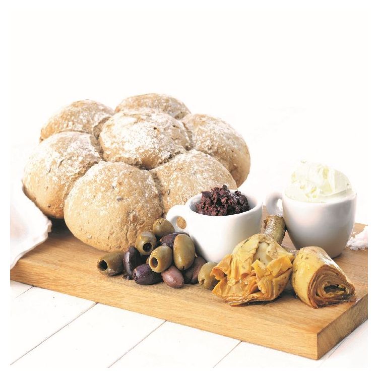 Breekbrood meergranen bebloemd