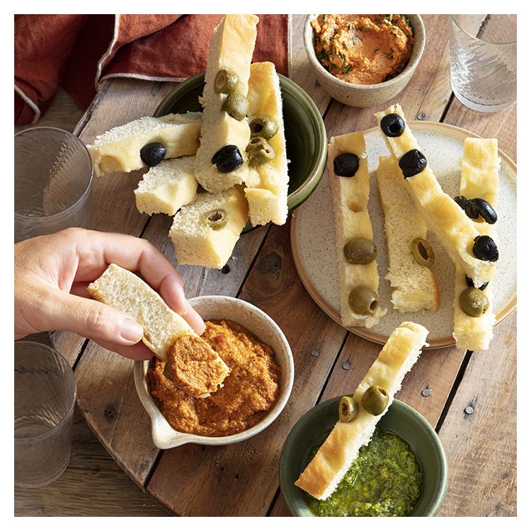 CROSTINI DI FOCACCIA 