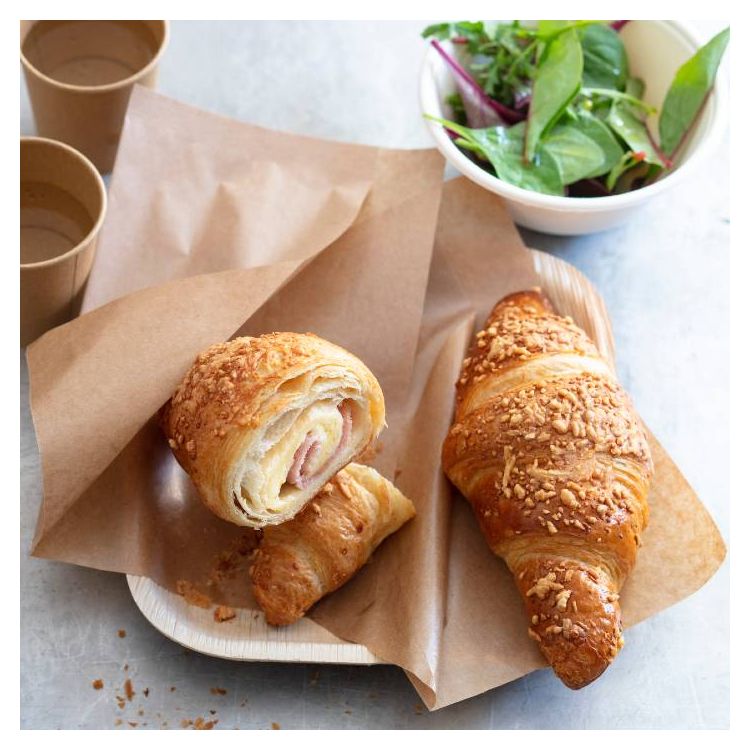Croissant ham-kaas plak ham