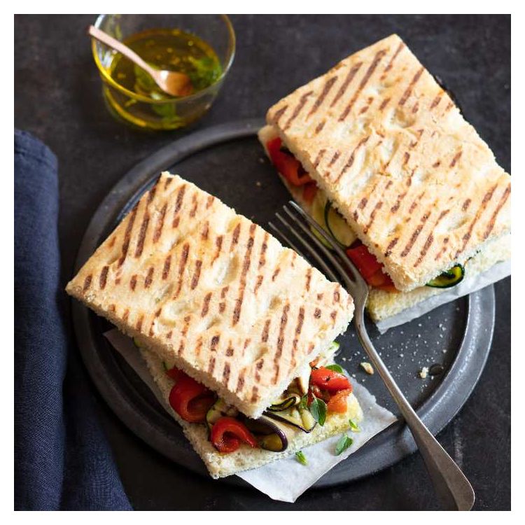 Focaccia pré-grillée pré-tranchée