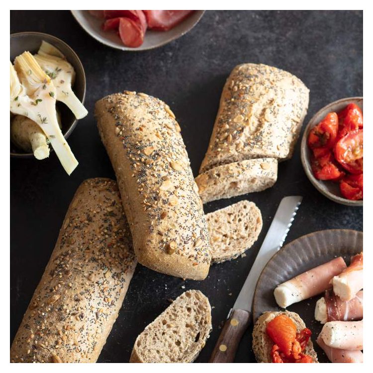 Ciabatta multicéréales fully baked 20 cm