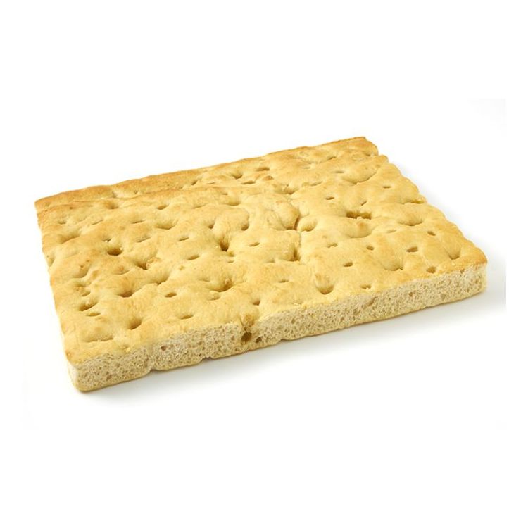Focaccia nature façonnée à la main