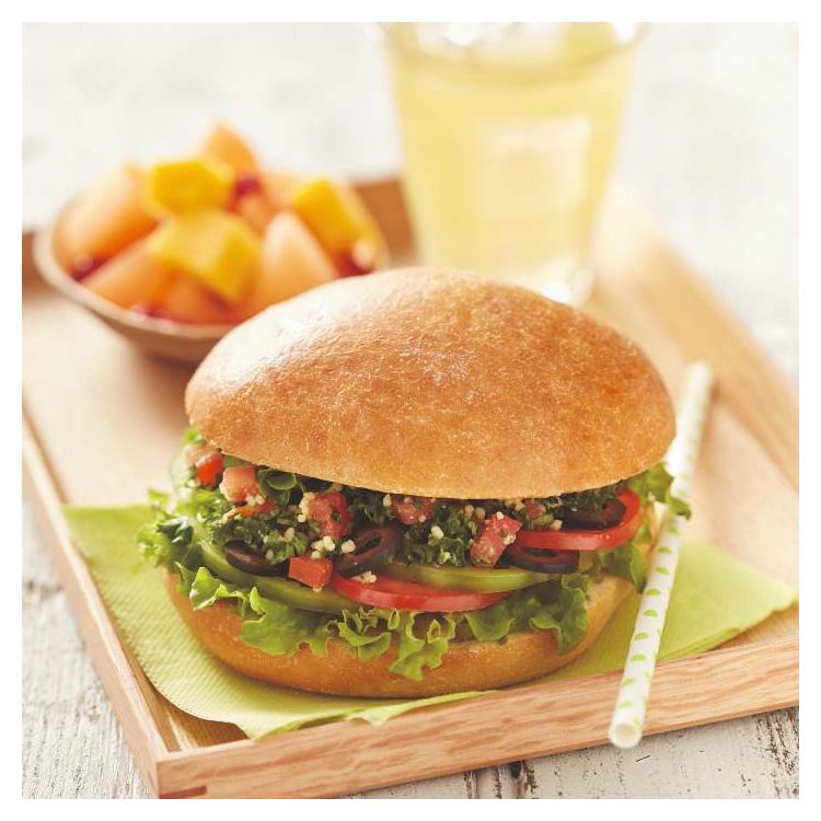 Pain burger rustique nature pré-tranché fully baked 10cm
