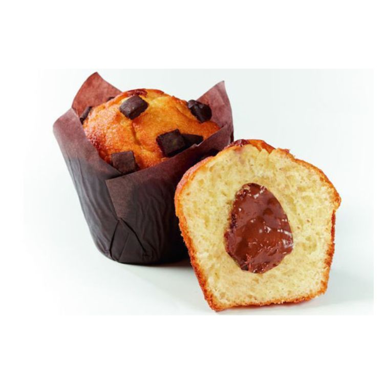 Plain muffin w choco hazelnut filling 90g