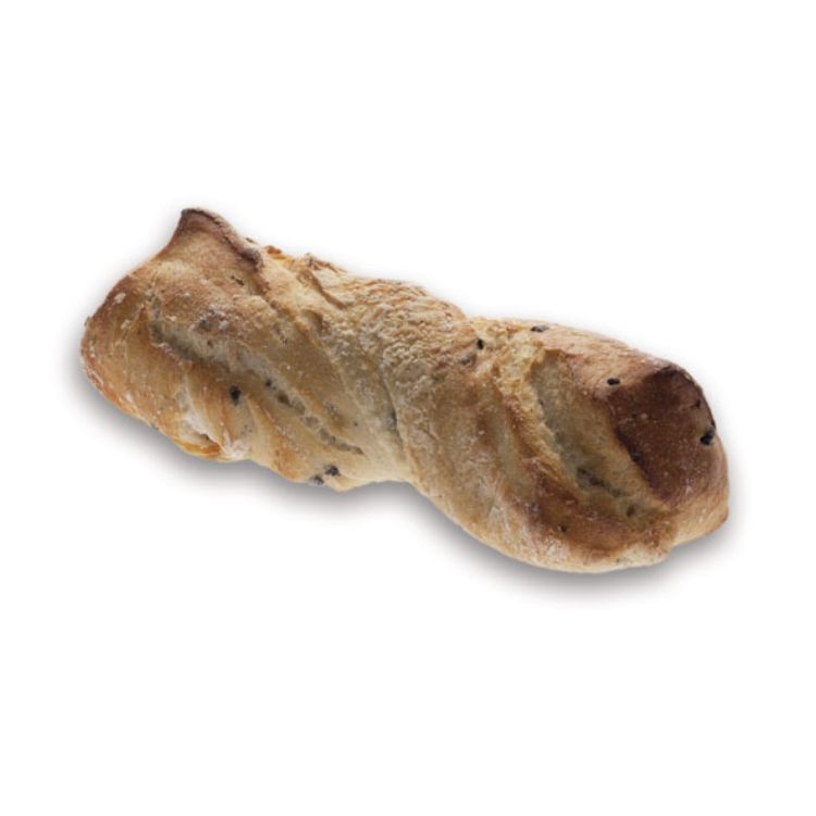 Petit pain tornado aux olives noires